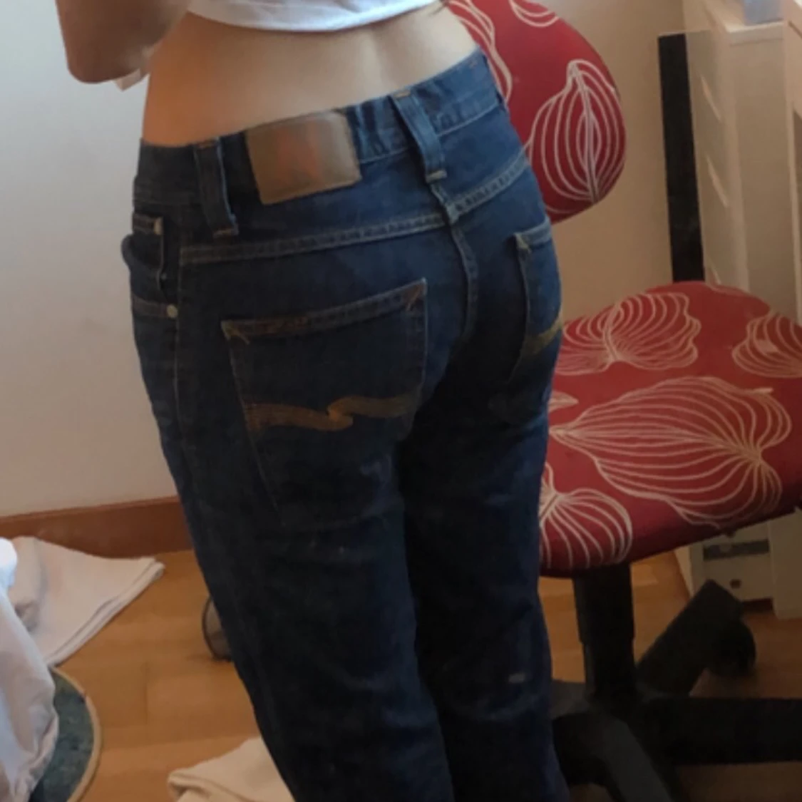 lågmidjade jeans - 90
