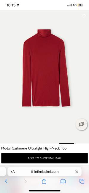 Säljer min nyköpta intimissimi tröja i färgen ”Ribbon red” i strl S. Prislapp sitter kvar och den är endast testad!