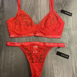 oanvänt underklädes set - Säljer dethär helt oanvända lounge settet😍 En så bra julklapp! Skickas i ordinarie förpackning. Nypris 650kr, 70D på bh-n och xs i trosor, hör av er vid funderingar☺️