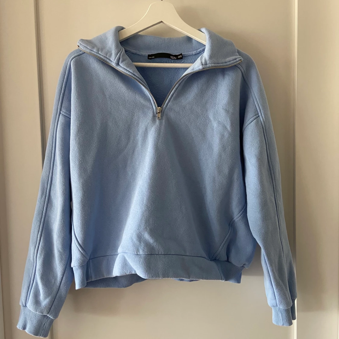 Blå zip-up tröja - 90