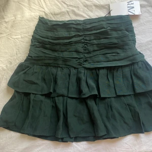 Kjol - Jättesnygg kjol från zara men som aldrig har kommit till användning så prislappen kvar. Köptes för 359kr. Frakt ingår inte. Bud på 270kr