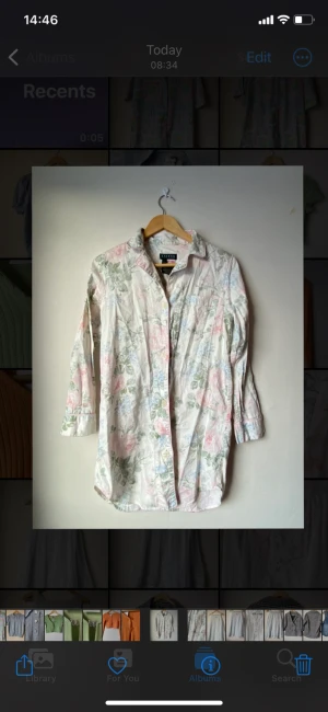 Vintage Ralph Lauren nightshirt, floral, pastel - Good/new condition 