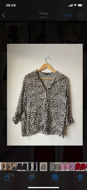 Leopard print shirt - worn/good-fair condition 