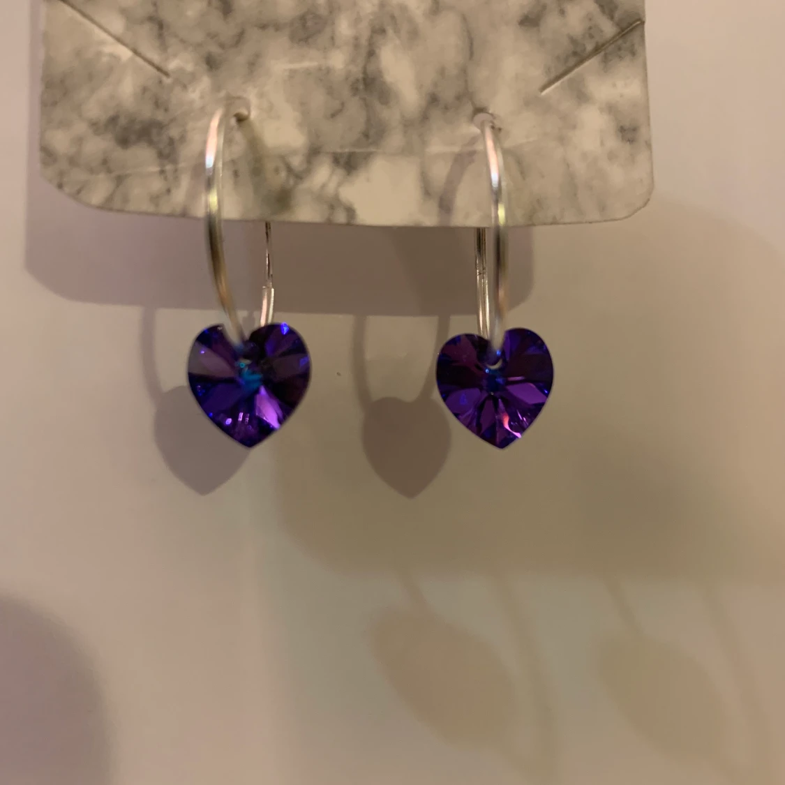 Äkta silver och Swarowski örhängen (NYA)