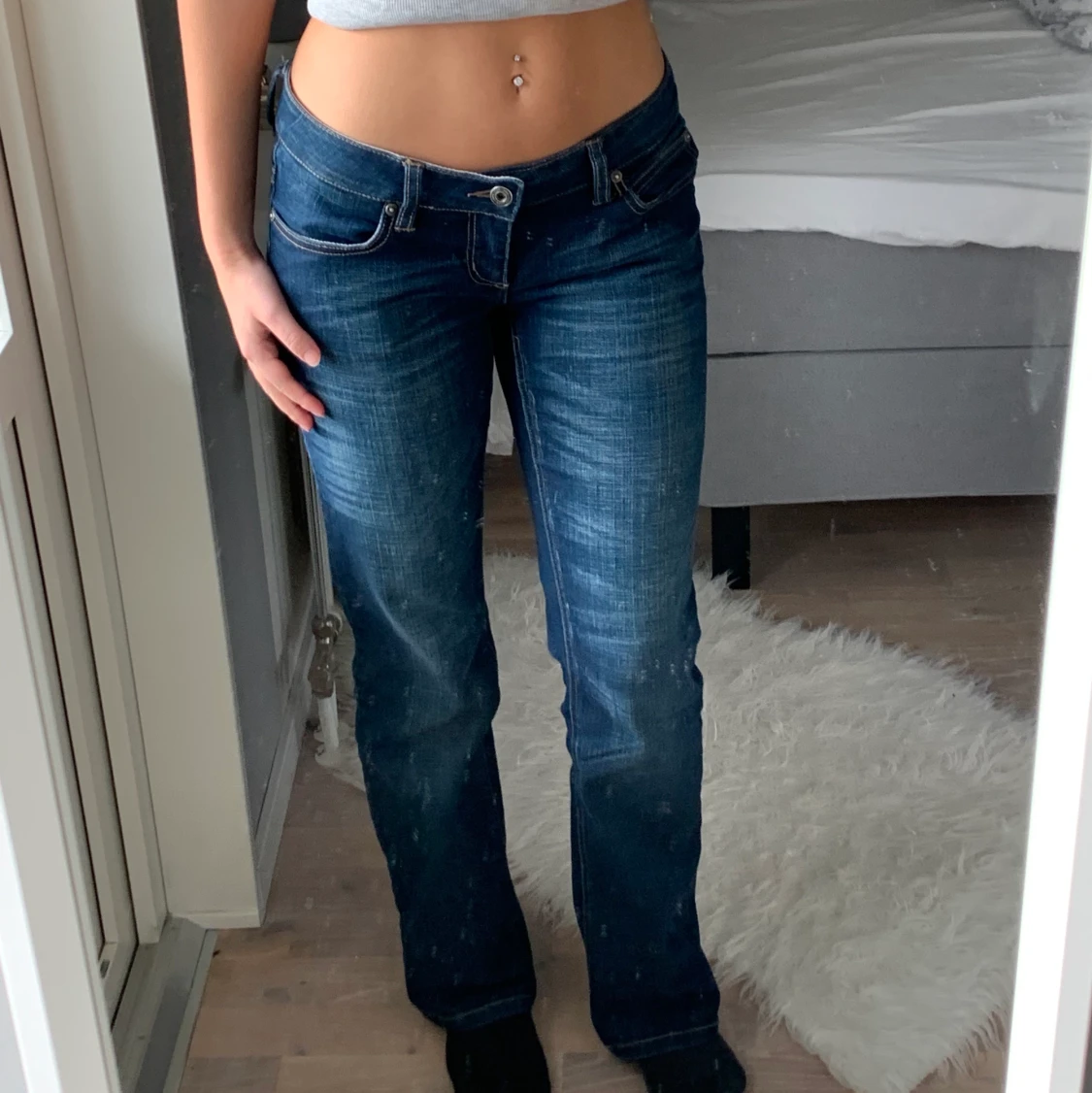 Lågmidjade jeans