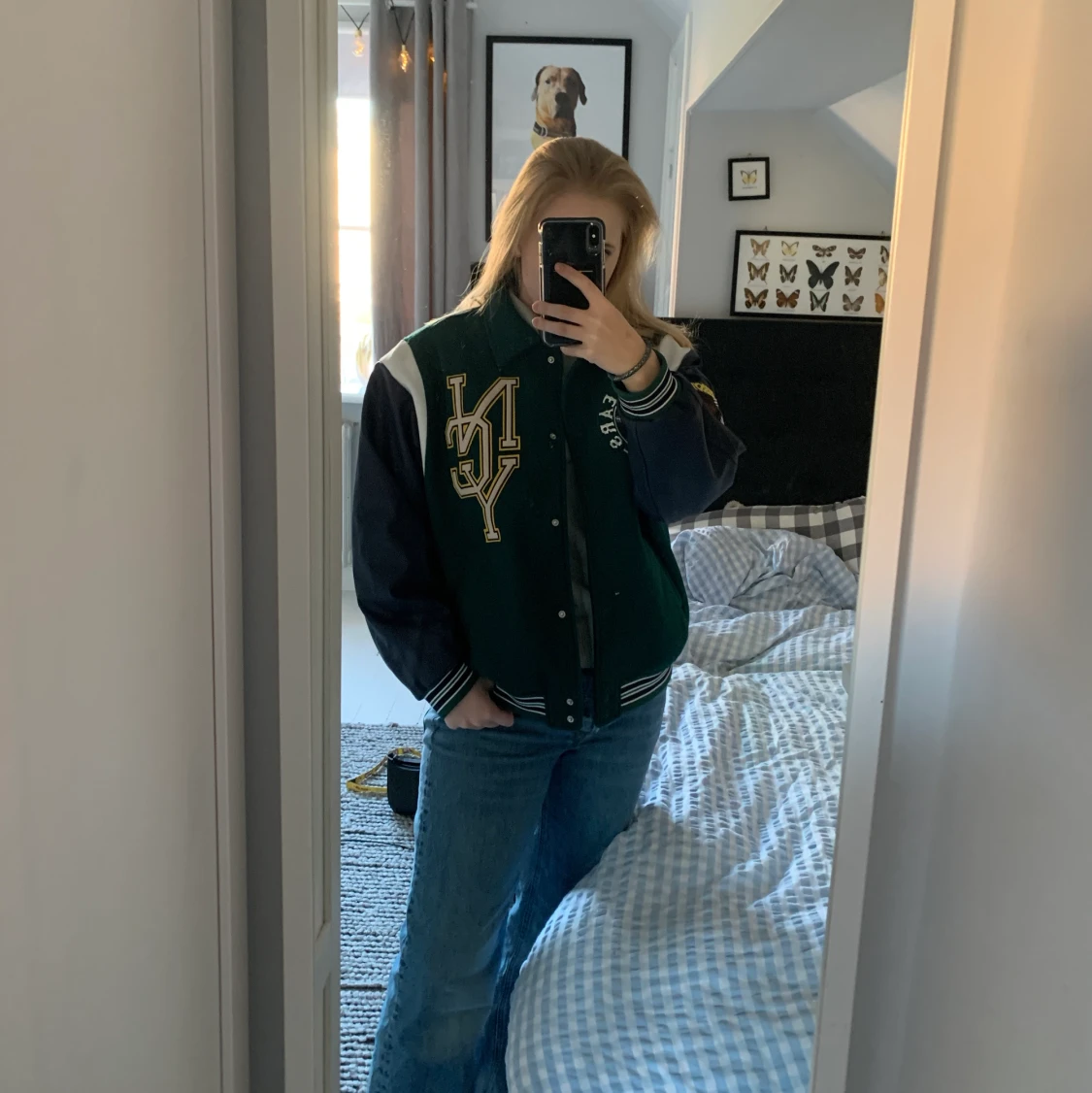  Grön Collegejacka - 91