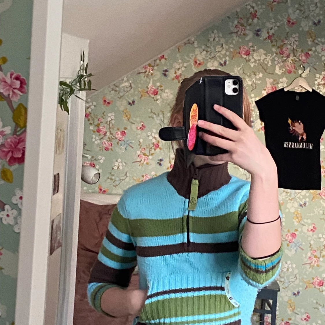 Fin cropped tjock turtleneck tröja - 90