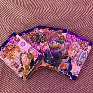 säljer mina fyra seven deadly sins manga! volym 1 kostar 70kr medan de andra kostar 100kr styck! väldigt bra skick 💞 köp alla för 300kr