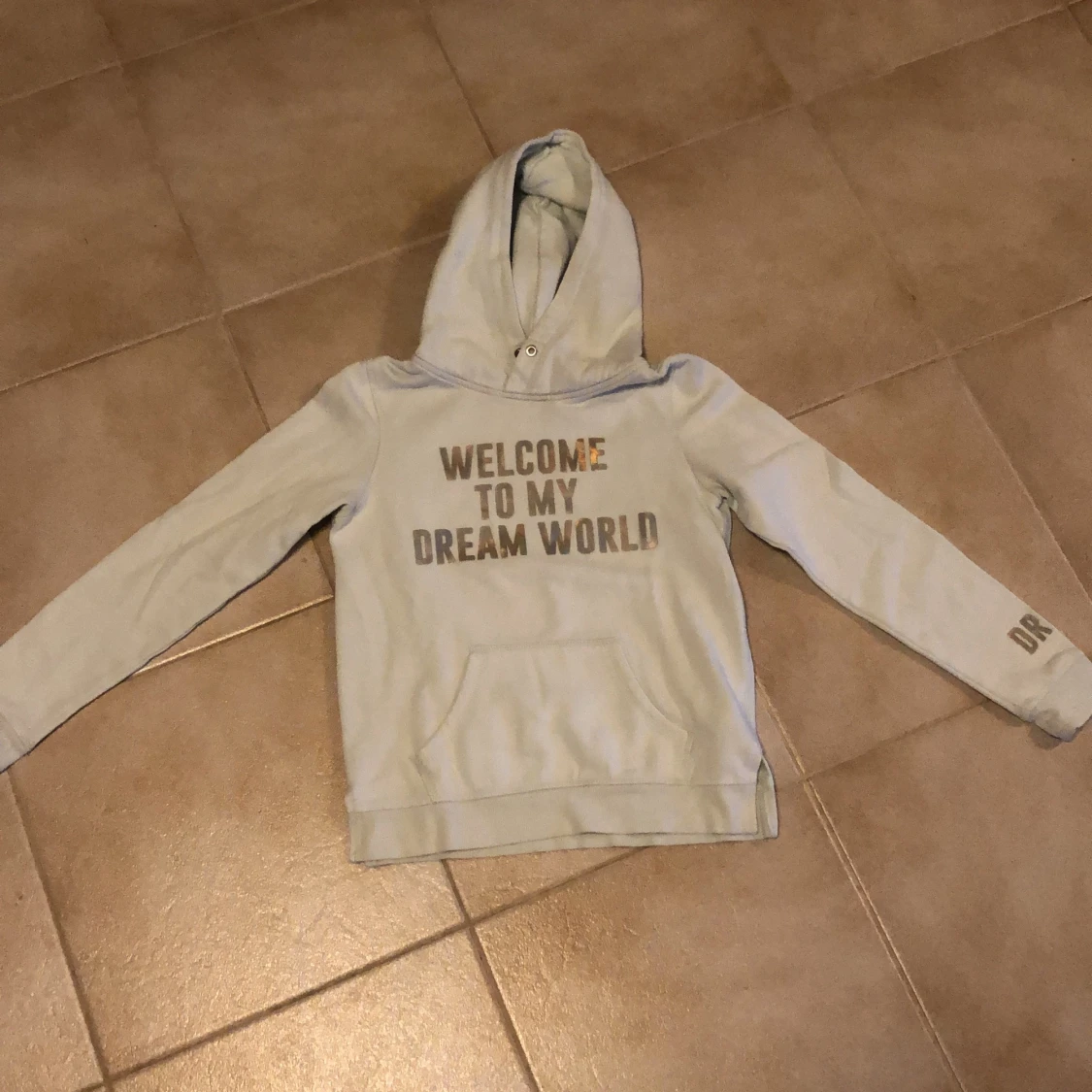 Ljusblå tjock tröja storlek 146/152