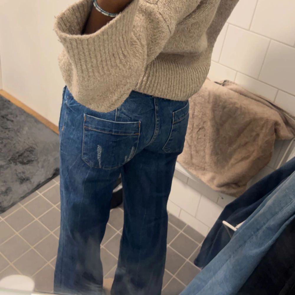 Blå Zara jeans Zara Plick Second Hand