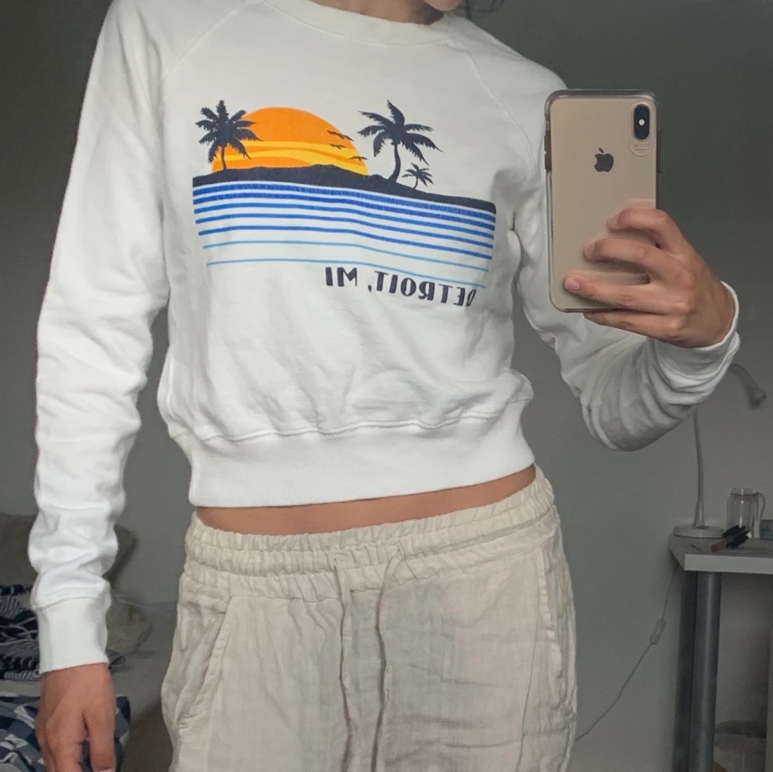 Sweatshirt lite croppad - 90