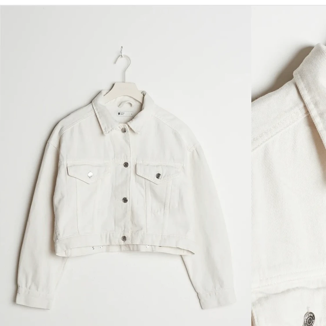 Vit jeansjacka från gina tricot - 90