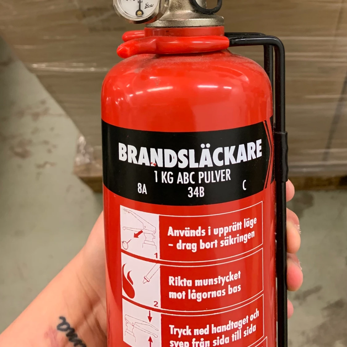1kg brandsläckare  - 90