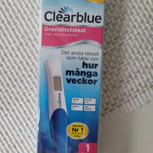 Nytt oöppnat graviditetstest från Clearblue.