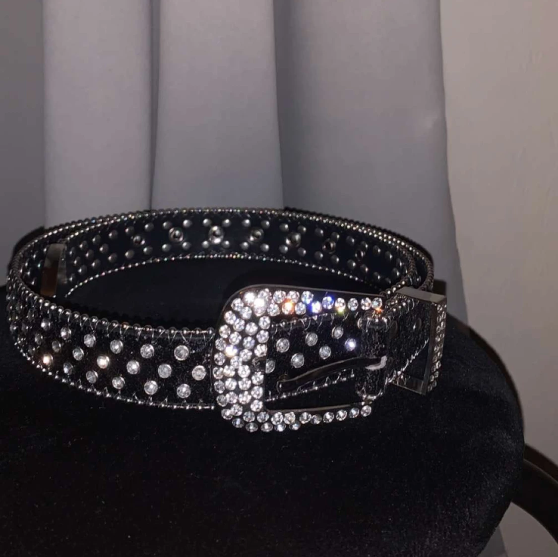 Rhinestone bälte - 90