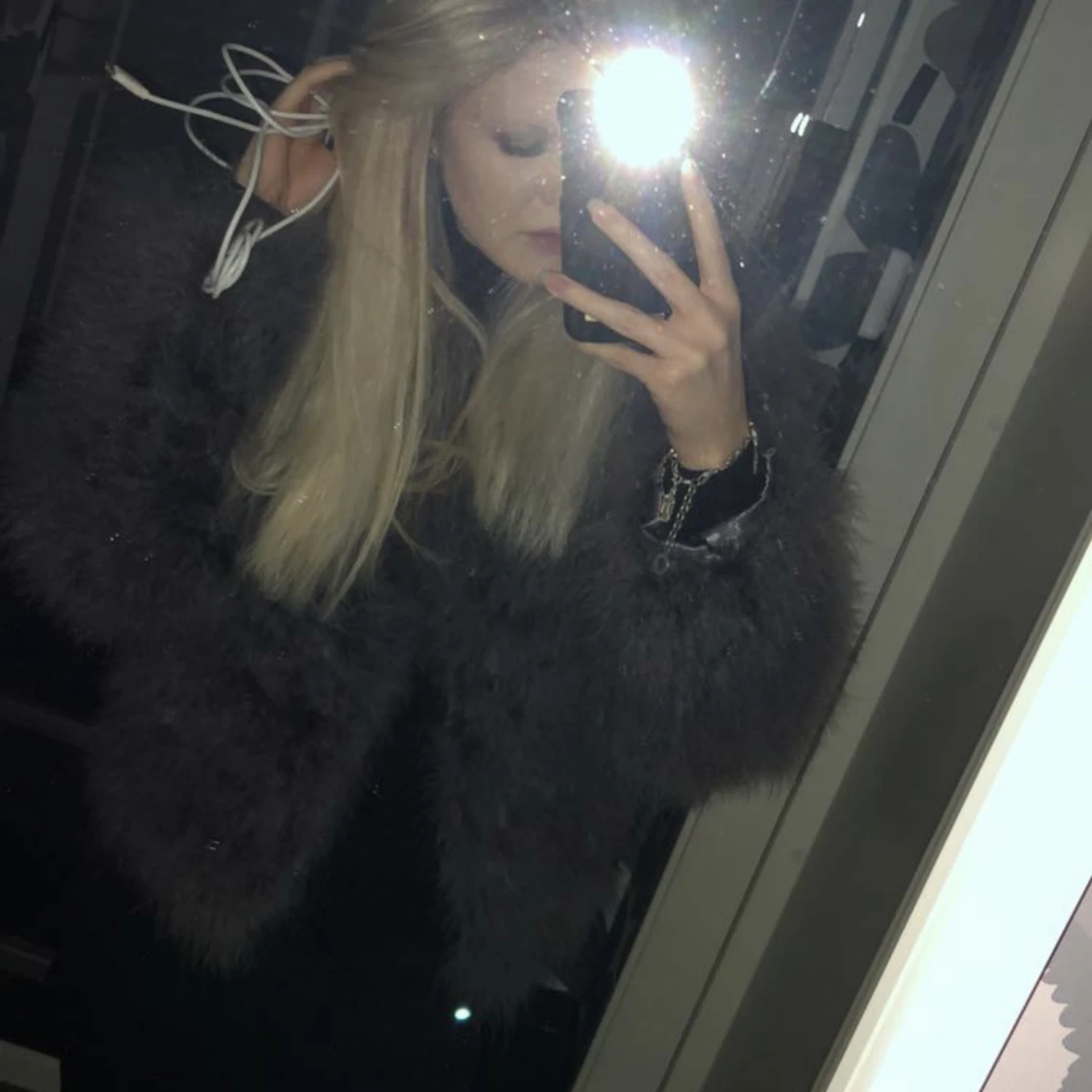 Fejk Pälsjacka i XS i fint skick!  - 91