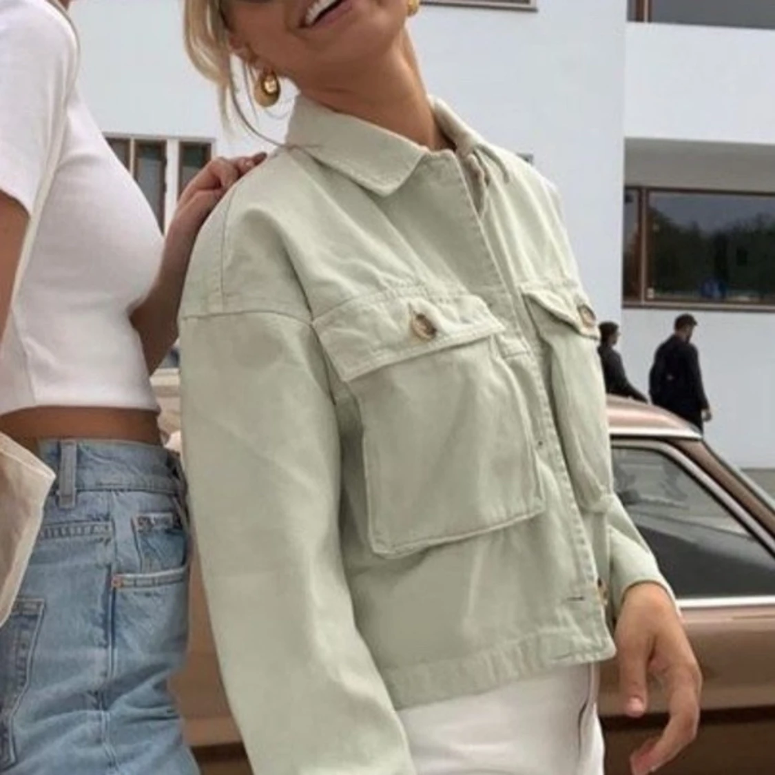 Jeansjacka / oversized jacka från Zara  - 1