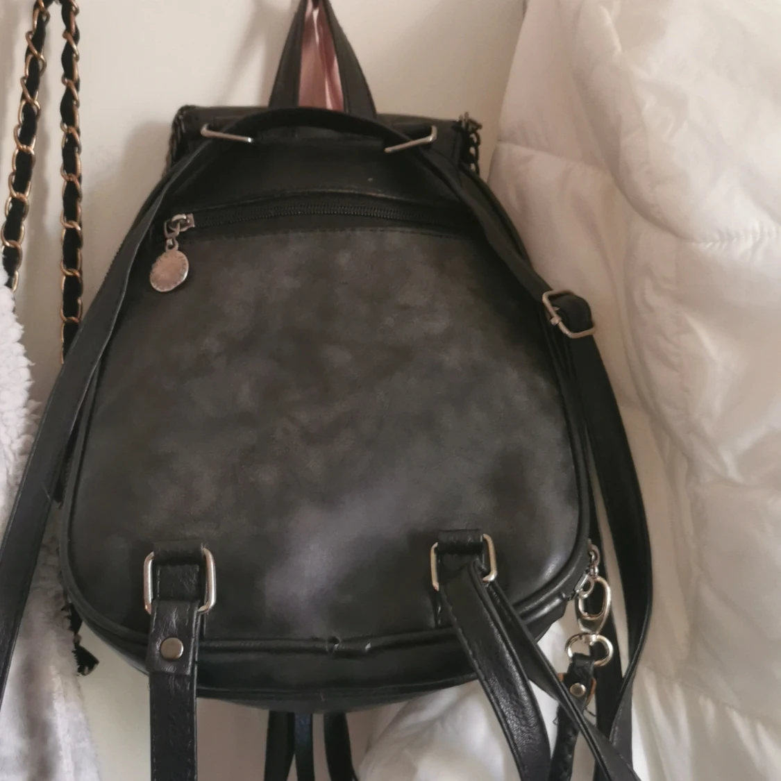 Fin stockholm stil ryggsäck, liten lack - 90