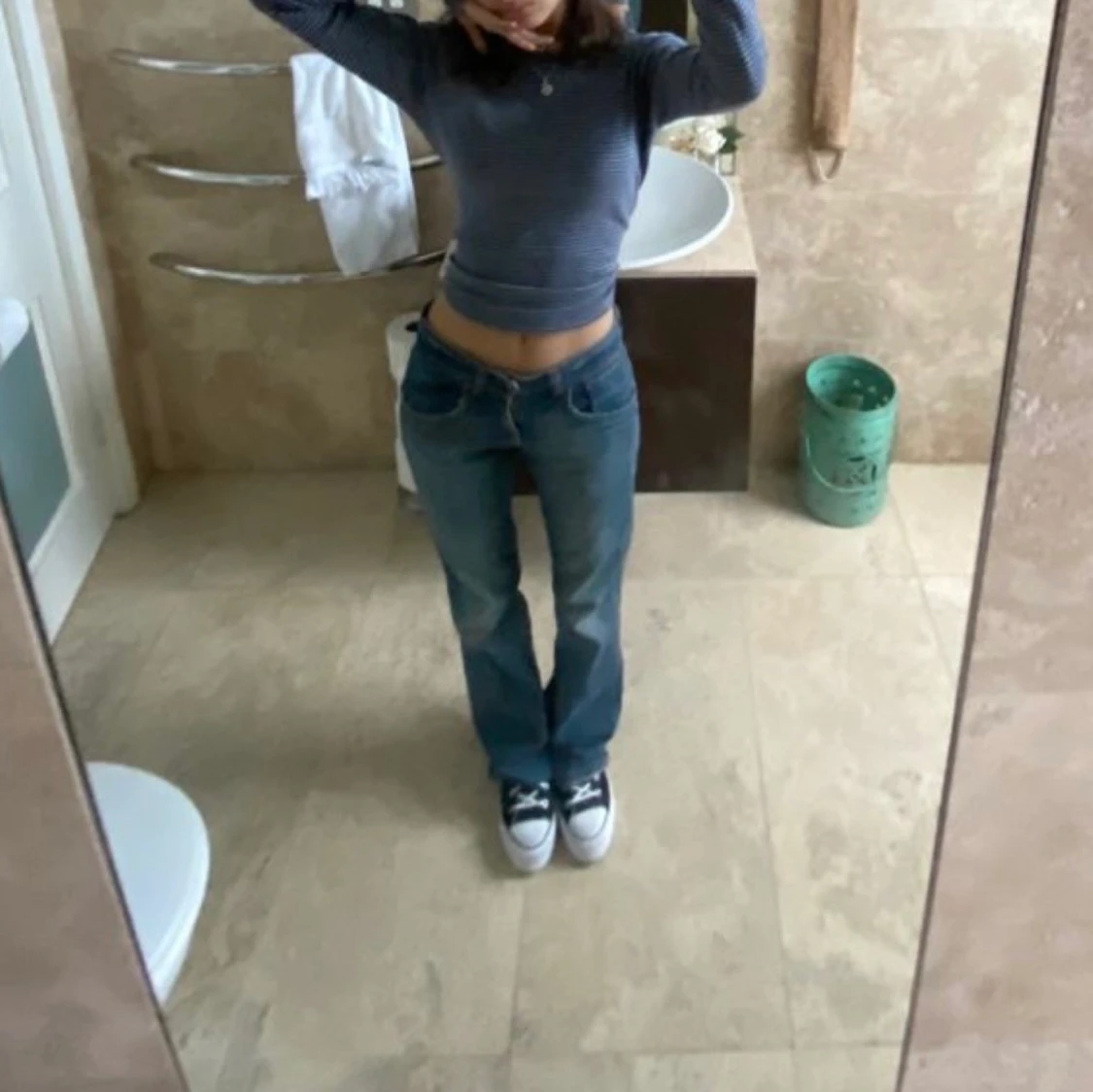 low waist zara byxor - 91