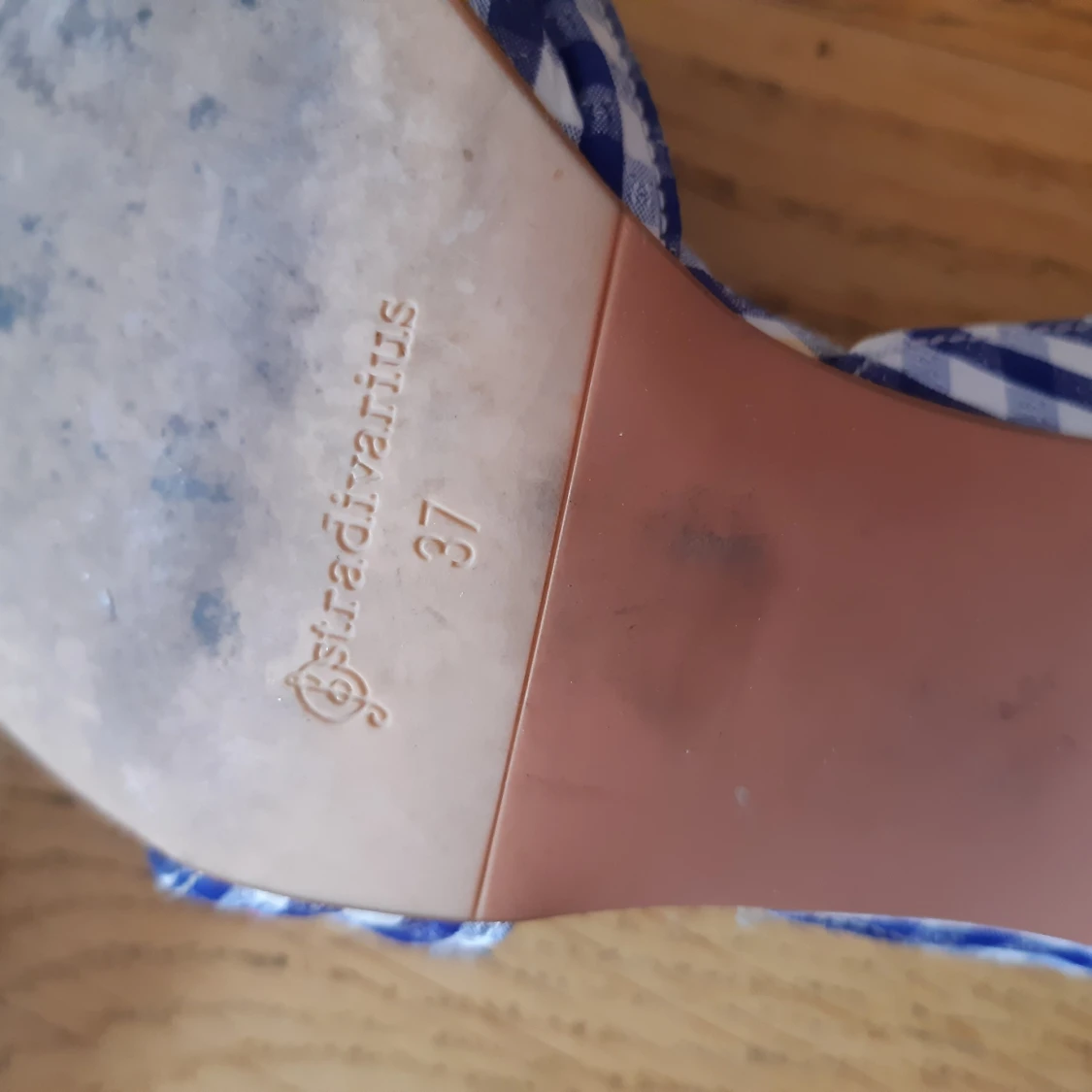 Checkered summer heels - 91