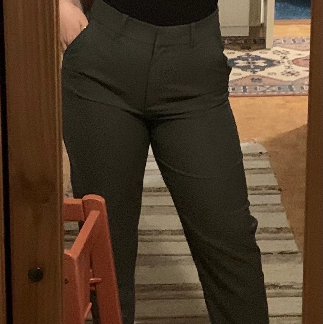 Grå kostymbyxor  - 90