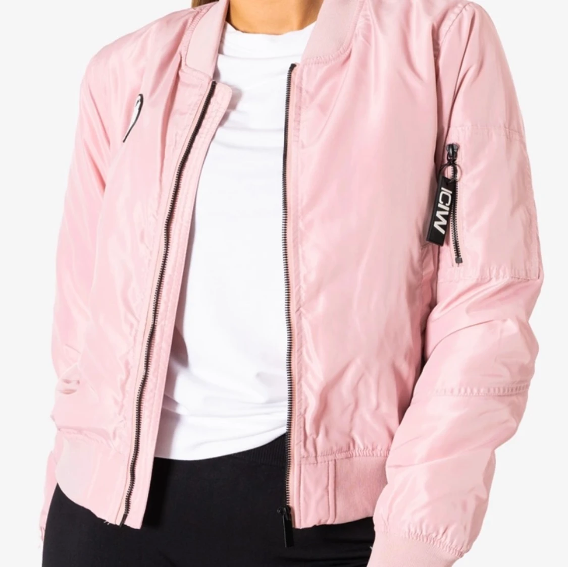 Icaniwill dusty pink bomber jacka