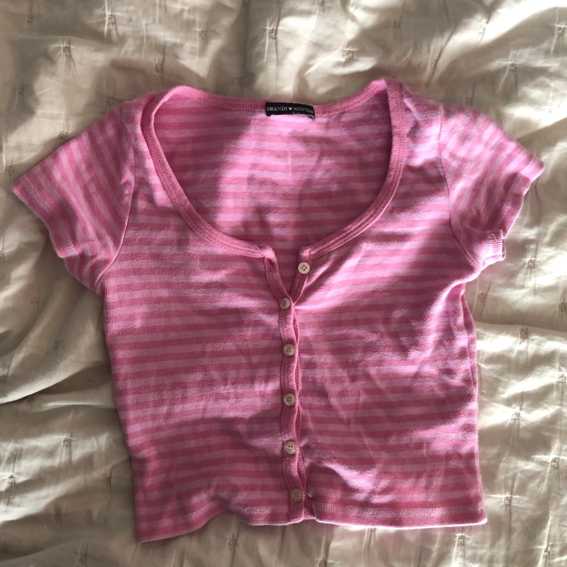 Rosa randig brandy tröja  - 90