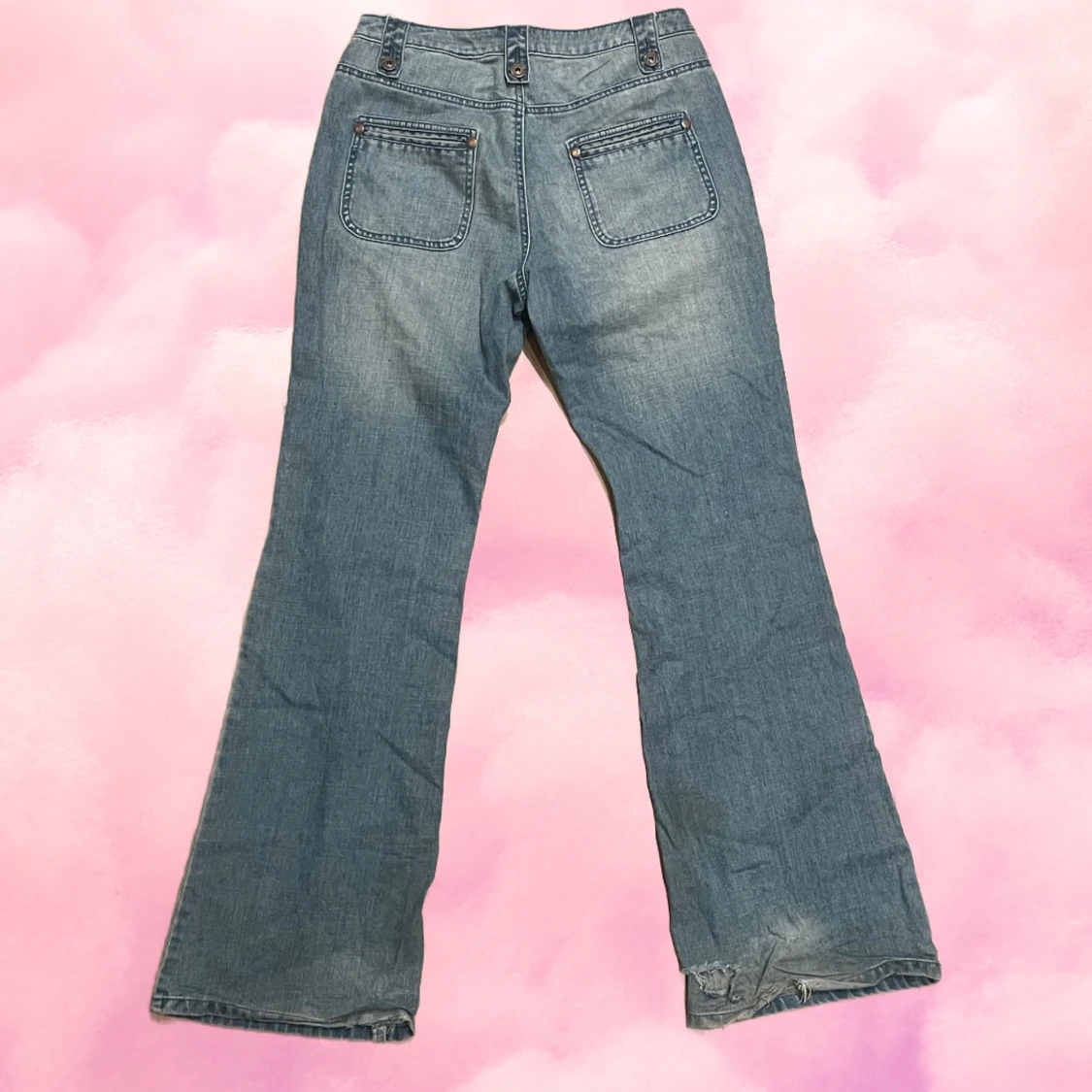 lågmidjade jeans baggy bootcut - 90