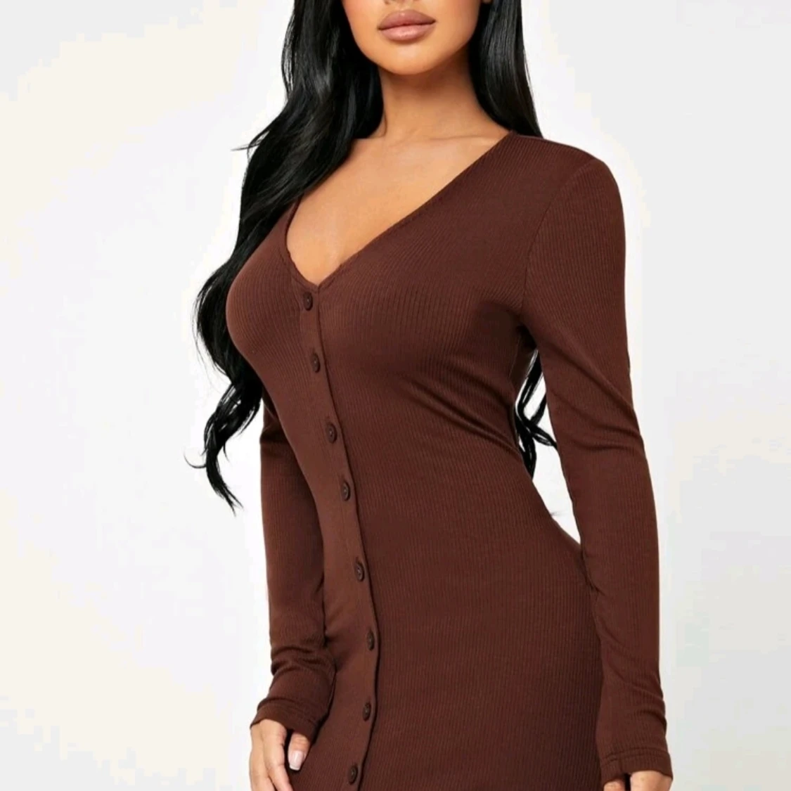 Ribbad höstklänning 🤎 - 90