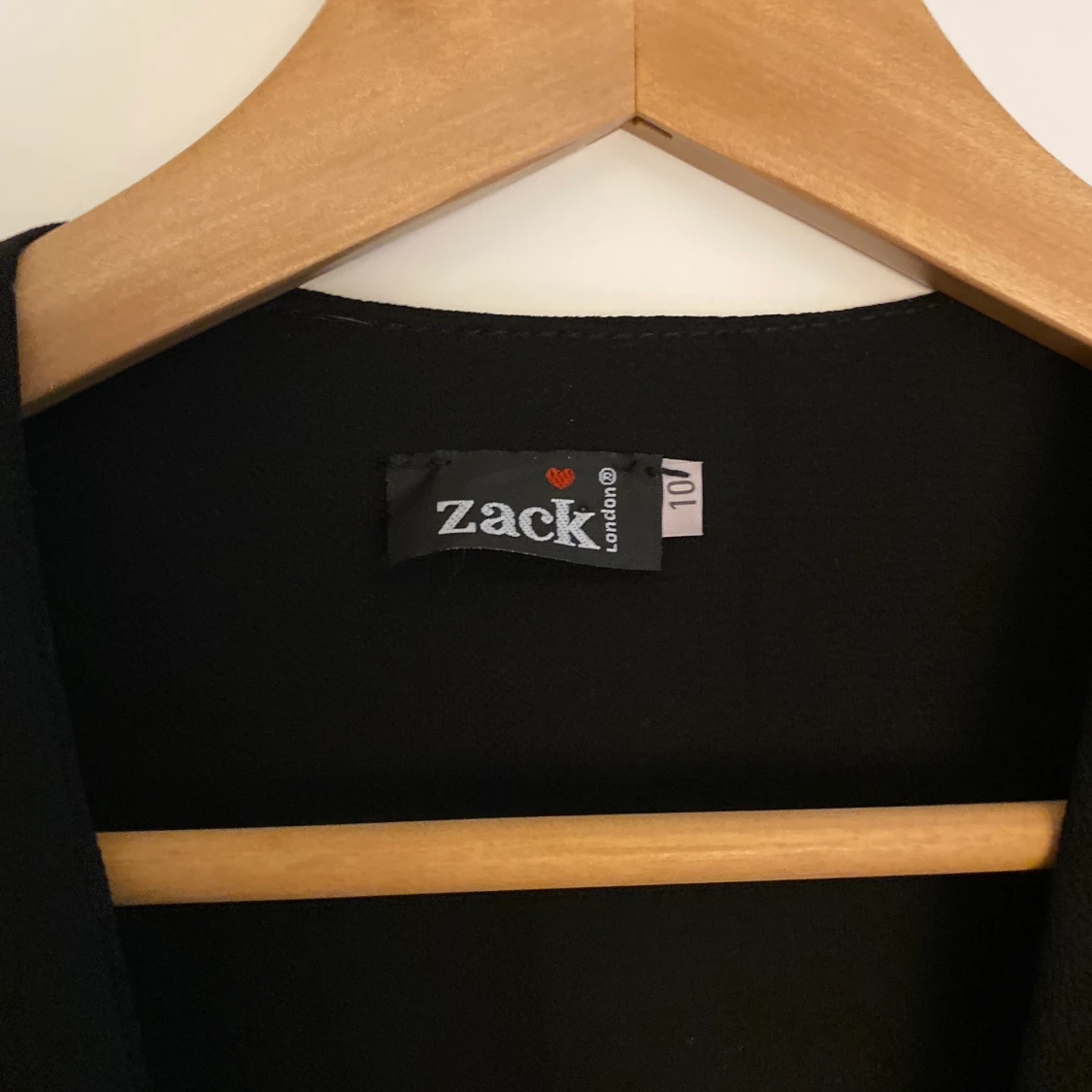 Svart omlottklänning S - 90