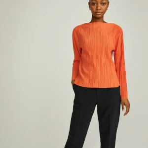 Stockh LM topp - Orangetopp med höghals, jättefin