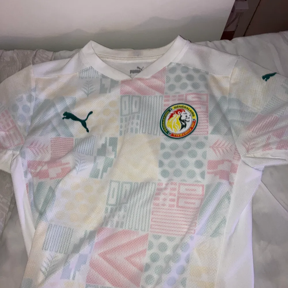 Senegal hemma tröja bra skick använd några gånger riktigt fin för alla mané fans Size s  Kan frakta . Hoodies.