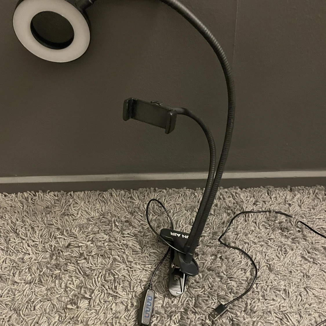  LED-selfiering på stativ