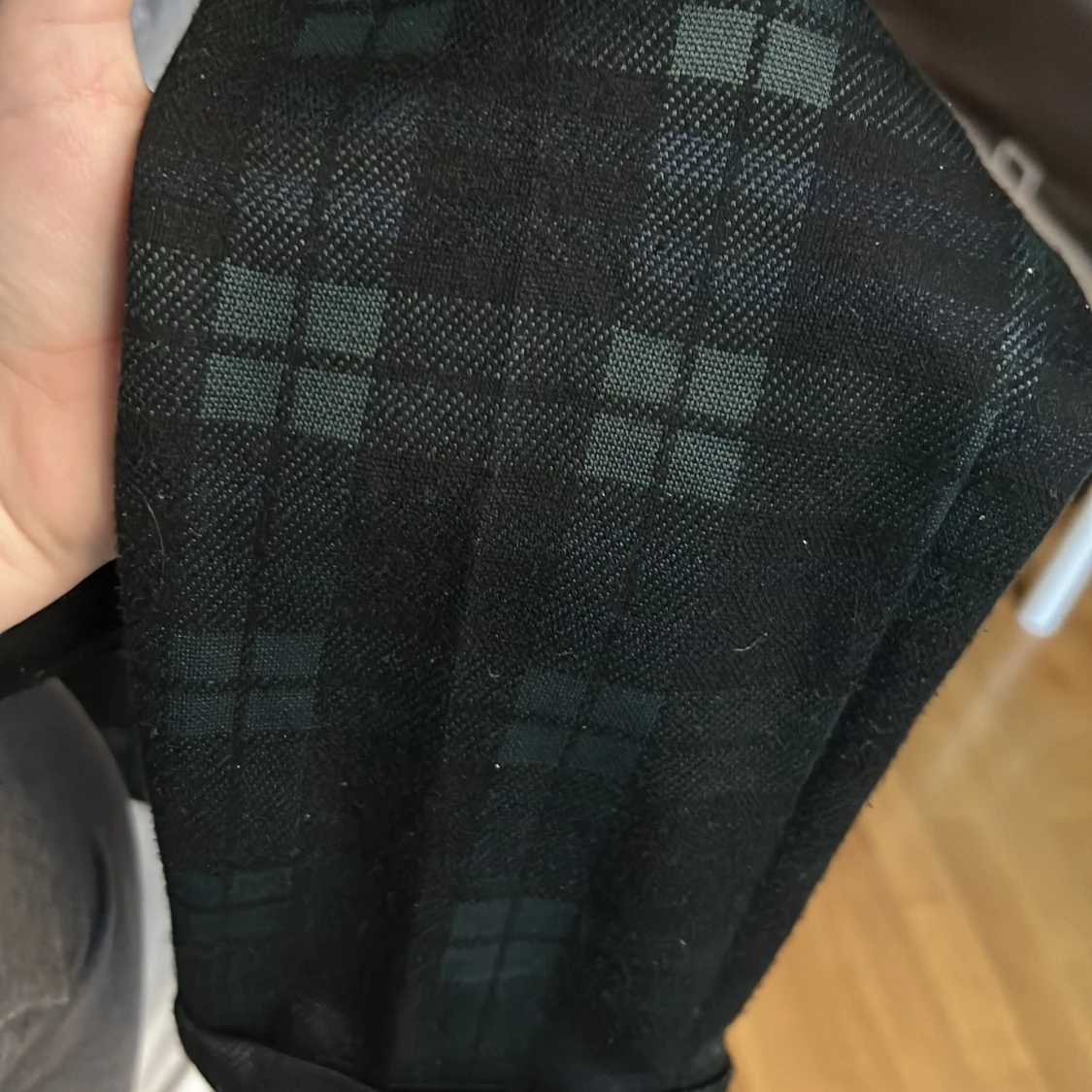 Plaid gröna byxor - 90
