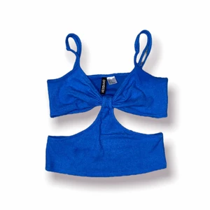 Cut out topp - Skrikblå Cut Out Topp från H&M i Storlek S