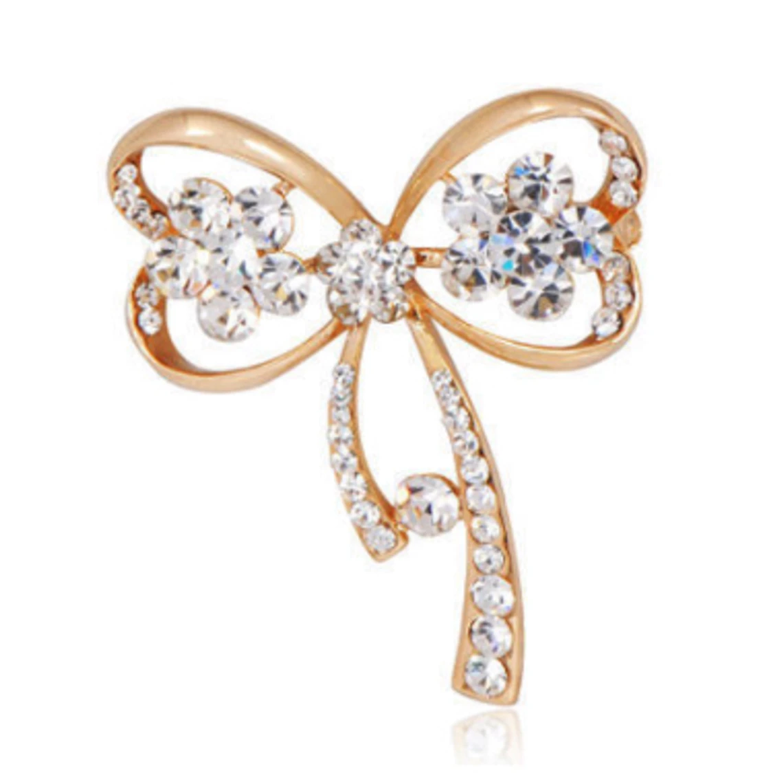 Vackra Strass Brosch  - 91