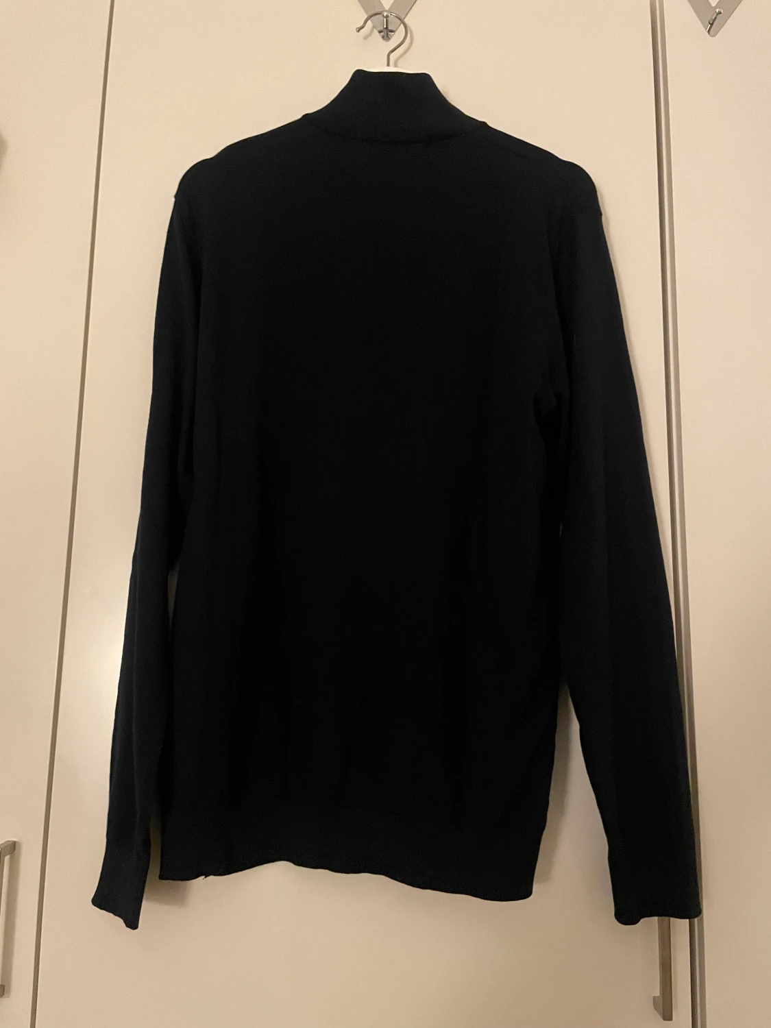 Marinblå halfzip - 90