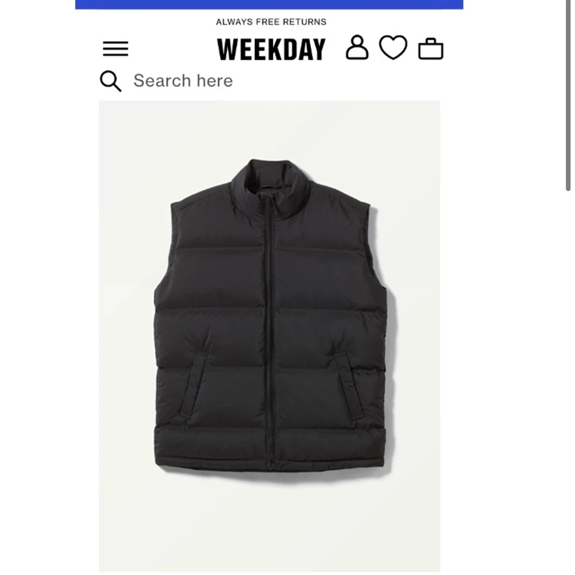 Weekday puffer vest 