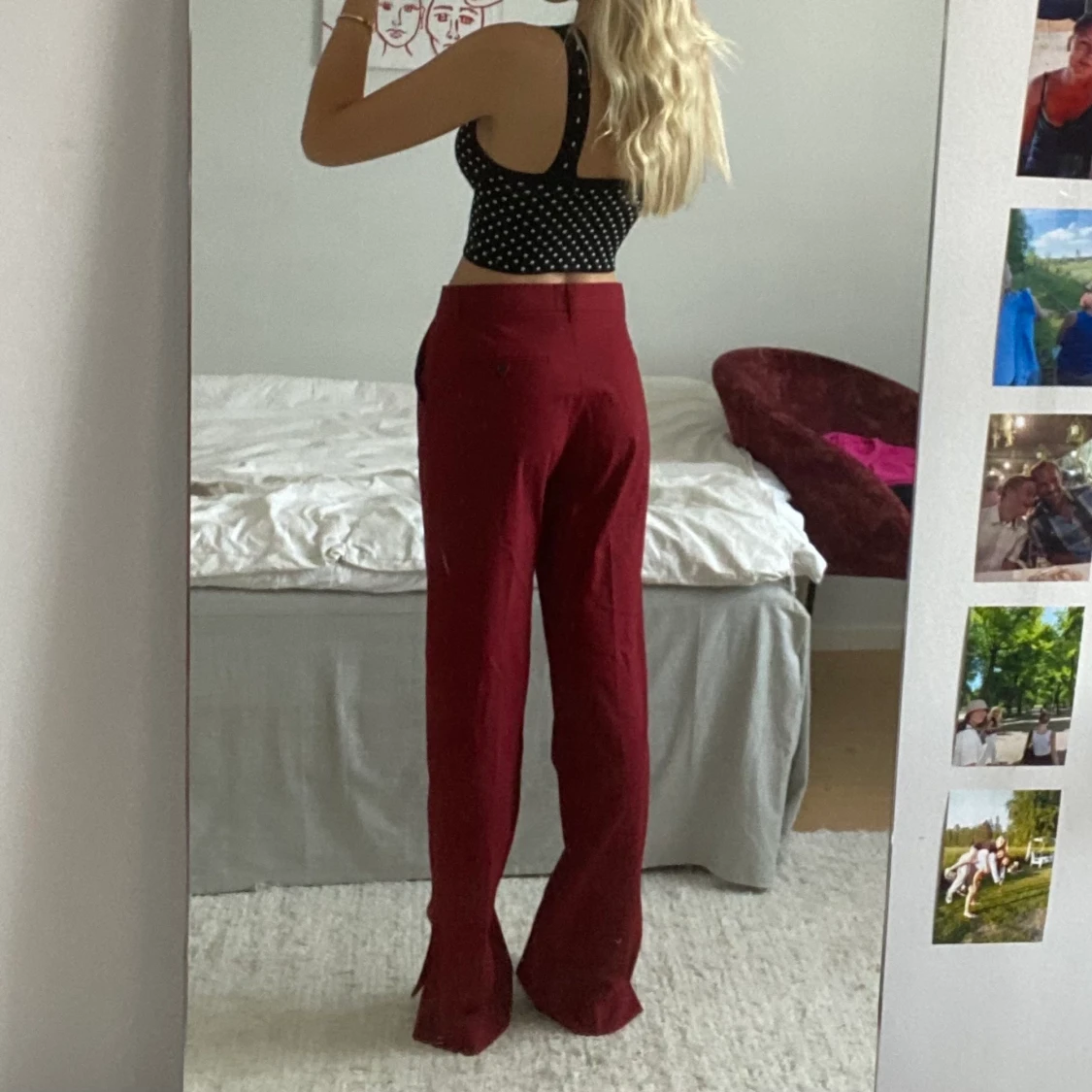 Röda zara byxor - 90