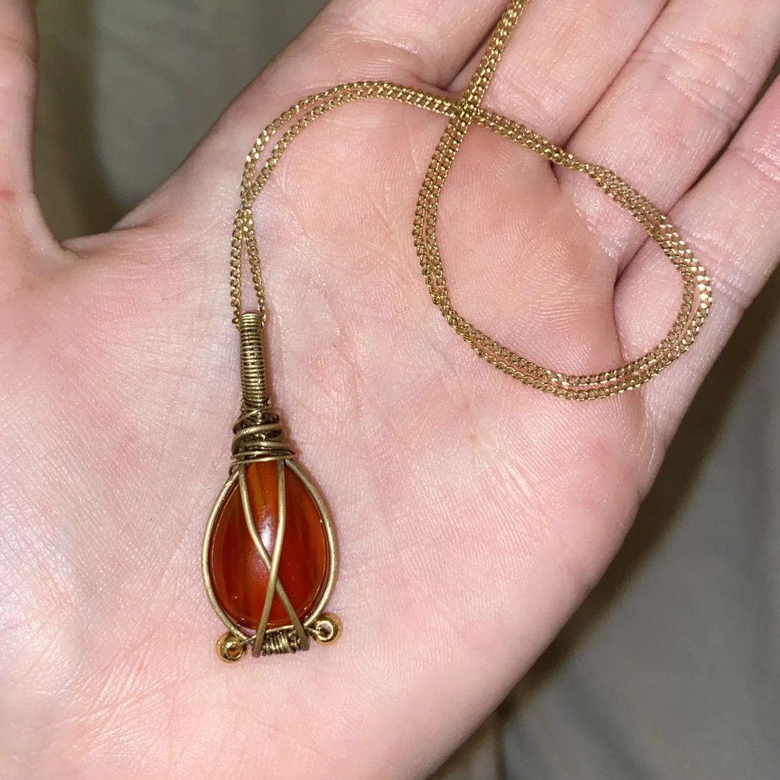 Carnelian halsband