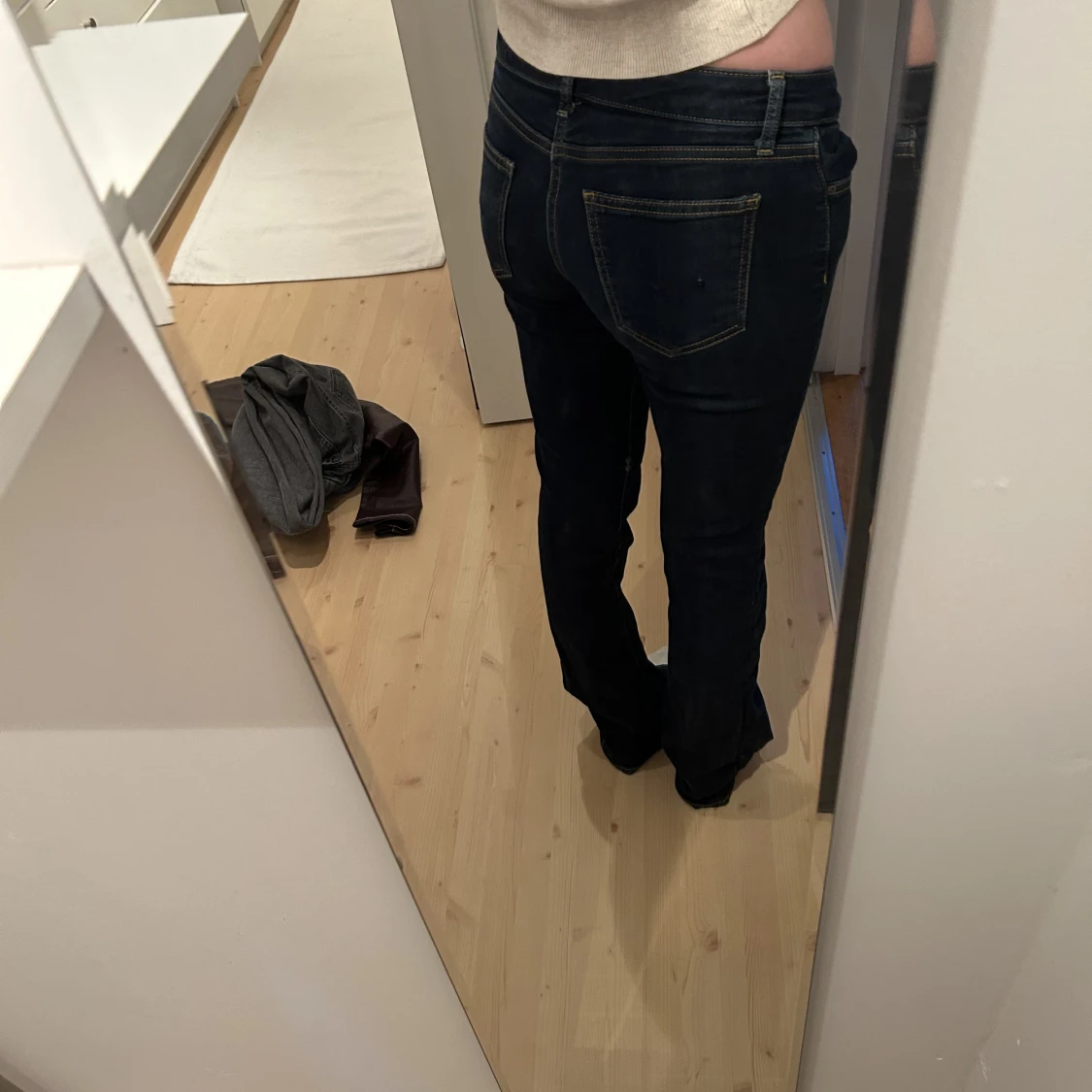 Lågmidjade bootcut jeans - 91