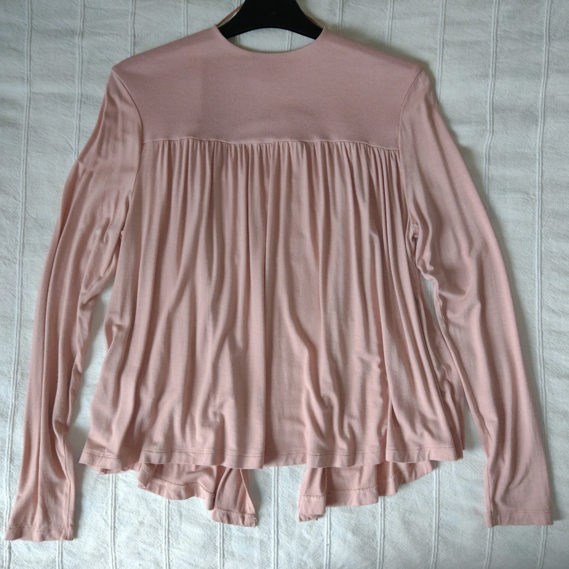 Gammelrosa/beige tunn tröja/kofta, S - 91