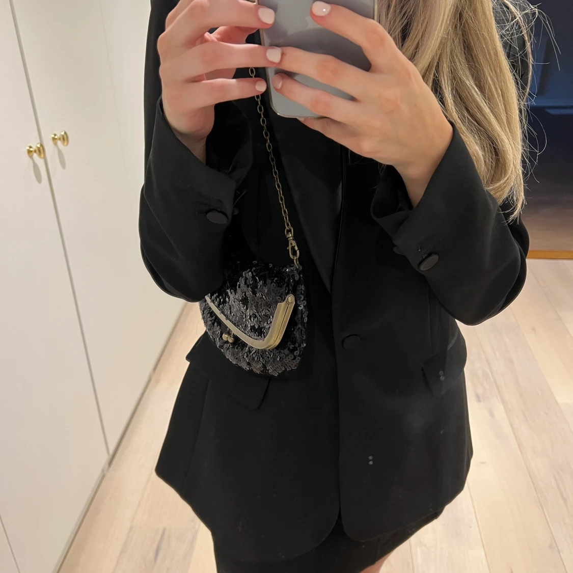 Svart Paljett väska - 91