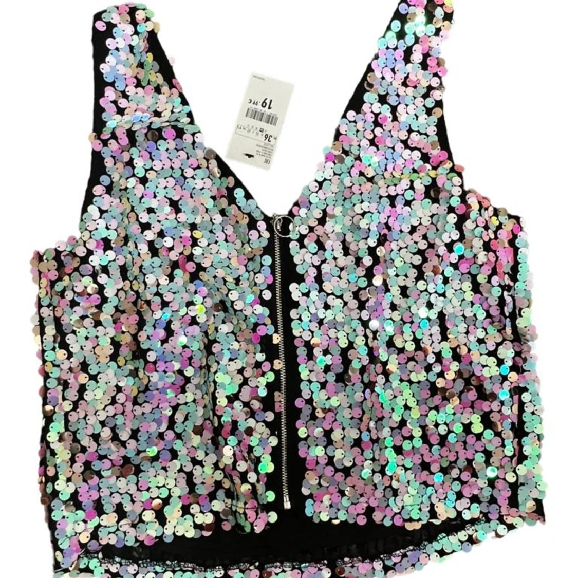 Topp med paljetter - 90