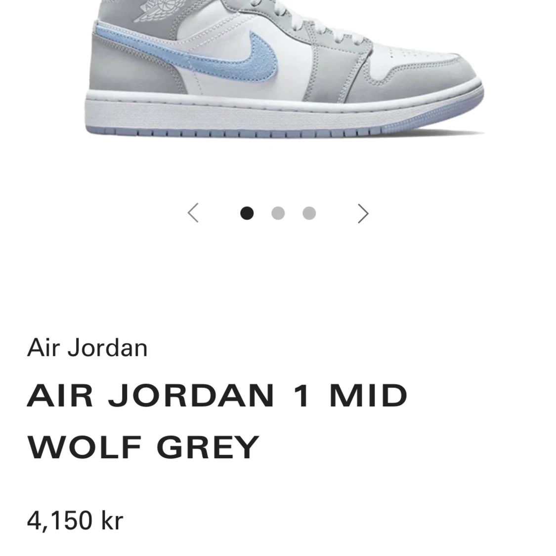 AIR JORDAN 1 MID WOLF GREY - 90