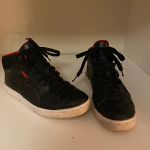 Skor - Använda några gånger. Höga skor. Bra kvalitet. Små i storleken 