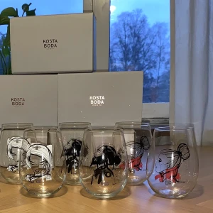 Kosta boda dricksglas - Alla 480 kr eller 200 kr per par  Frakt 120 kr vid alla.