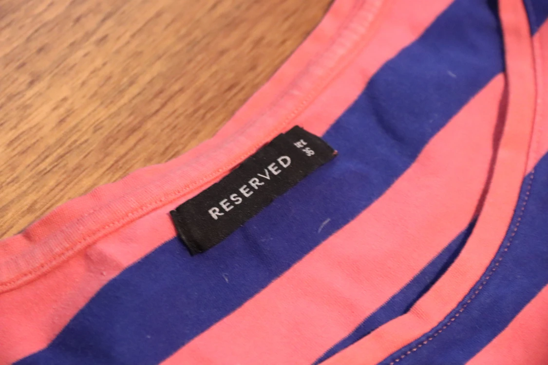 Randig T-shirt klänning  - 90