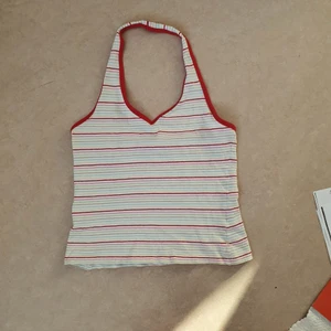 randigt halterneck linne  - Randigt halternecklinne strl 38/40!