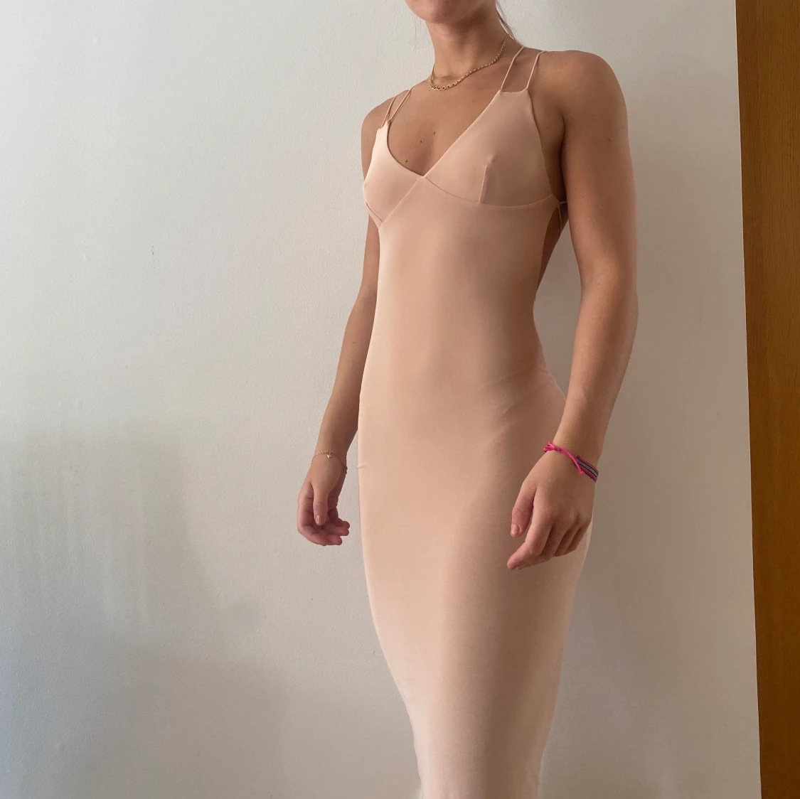 Ljusrosa klänning - 90